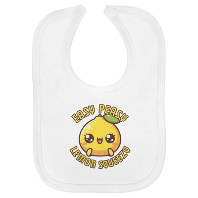 Baby-Lätzchen 'Cute Easy Peasy Lemon Squeezy' aus weicher Baumwolle (BI00061649)