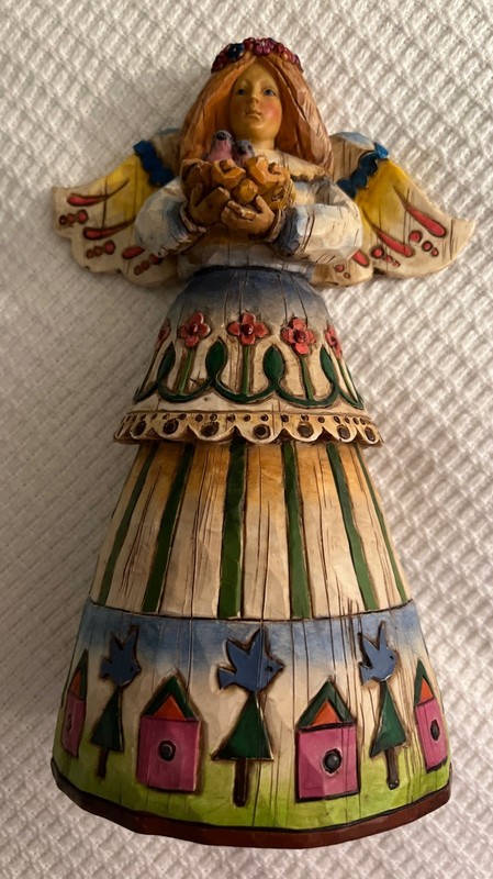 Jim Shore Angel With Blue Birds!