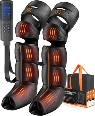Leg Massager with Heat & Compression - Pain Relief for Feet, Calves & Thighs
