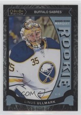 2015 O-Pee-Chee Platinum Marquee Rookies Black Ice 48/99 Linus Ullmark #M13 7b5