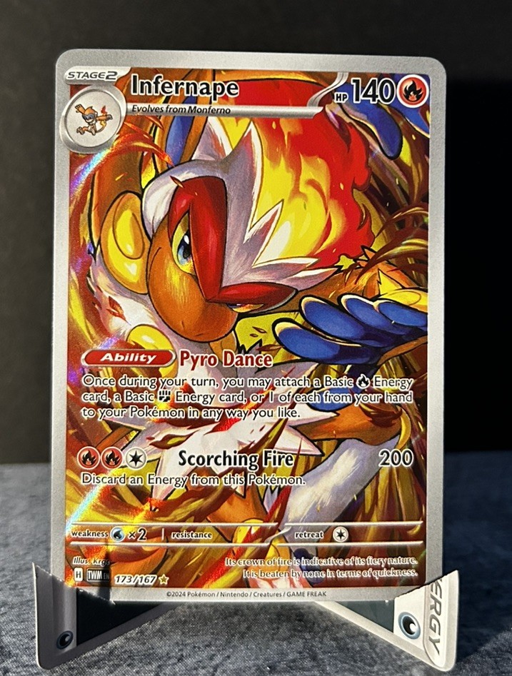 Infernape 173/167 SV06: Twilight Masquerade Pokemon Card Near Mint Holo