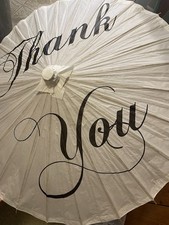 Thank You Wedding Parasol Umbrella Ceremony Aisle Decor
