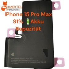 100 Original Battery For iPhone 15 Pro Max Pulled 91 capacity