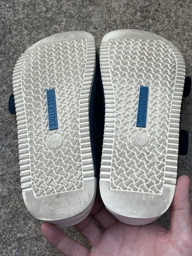 RARO sandali uomo Birkenstock Arizona squisiti Patrik Muff blu navy 8 R/41 - Foto 22 di 22
