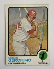 1973 Cesar Geronimo # 156 Baseball Card MLB Cincinnati Reds Outfield