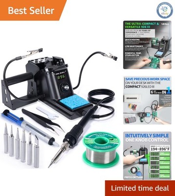 926 III 60W Digital Soldering Station with Fast Heating & Auto Sleep Features