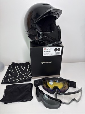 Ruroc RG1-DX Onyx M/L (57 - 60cm) Brille + 3 extra Gläser neuwertig UVP 310£