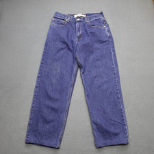 Vintage 2004 Levi's 550 Jeans Relaxed Fit Men's Size 33x34 Hemmed Fits 30/28