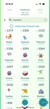 Pokemon Acc Go - 100x 2016 Legacy Pokemons - 35x Guaranteed Lucky Trades