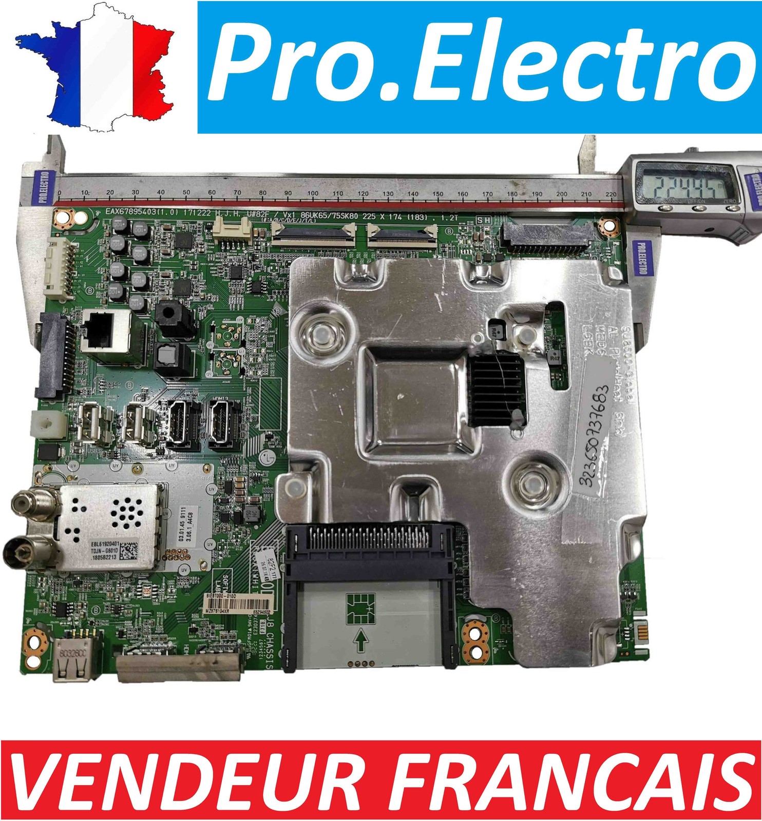 Carte de rechange LG 75SM8670P pour remplacement de carte principale TV EAX67895403 défectueuse