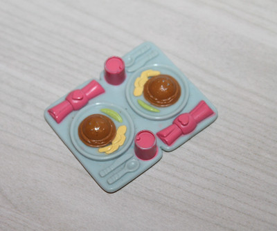 Fisher-Price Loving Family Dollhouse Dining Table Double Place Setting Food Tray