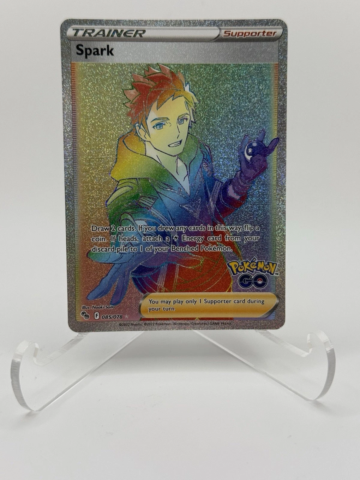 Spark (Secret) 085/078 Pokémon GO Holo