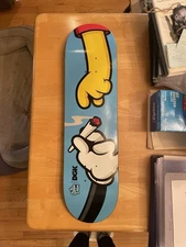 DGK Winnie the Pooh Handing Mickey Mouse Joint Skateboard Deck Stevie Williams
