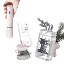 Aprilious Electric Makeup Brush Cleaner Bundle with Tea Tree Oil Cleaner 6.76 fl