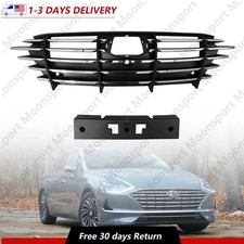 Front Grille Wcamera Radar Hole For 2020-2023 Hyundai Sonata Hybrid Front Grille Wcamera Radar Hole For 2020-2023 Hyundai Sonata Hybrid