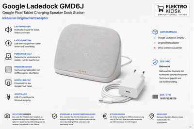 Google Ladedock GMD6J - Google Pixel Tablet Charging Speaker Dock Station
