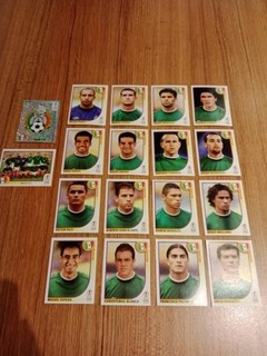 Panini FIFA World Cup Korea Japan 2002 Mexico Team Lot 18 Stickers Team Foil