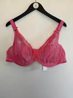 Elomi Women’s UK 46DD Plunge Bra BNWT Bright Pink 