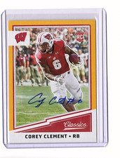 Corey Clement RC 2017 Classics Rookies Significant Signatures Gold 24/49 Auto