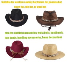 GRNUS Hat Bands for Women Fedora Men Cowboy 1 Count Pack of 1 , Multi