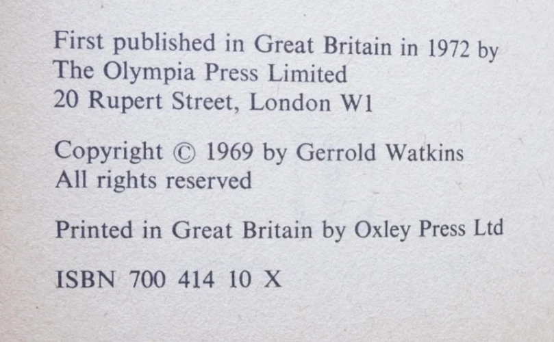 Southern Comfort by Gerrold Watkins (Barry N. Malzberg) - Olympia Press, 1972 - Bild 4 von 4