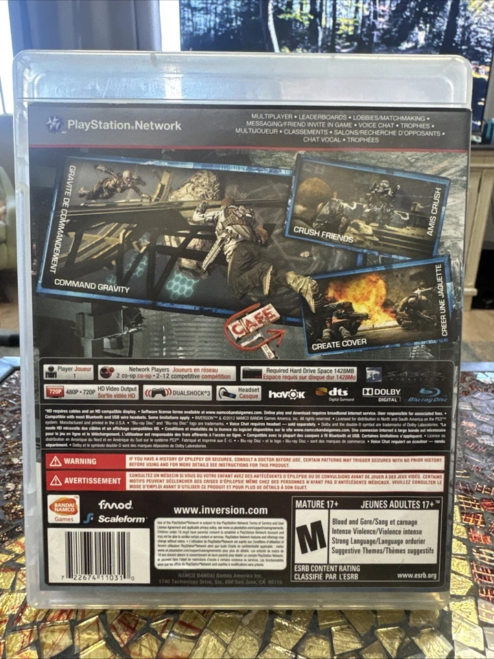 Inversion (Sony PlayStation 3, 2012) Tested, Complete In Box W/manual - Image 2 of 4