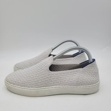 Rothy's The Original Women's Size 8 White Textile Comfort Slip On Sneaker Shoes