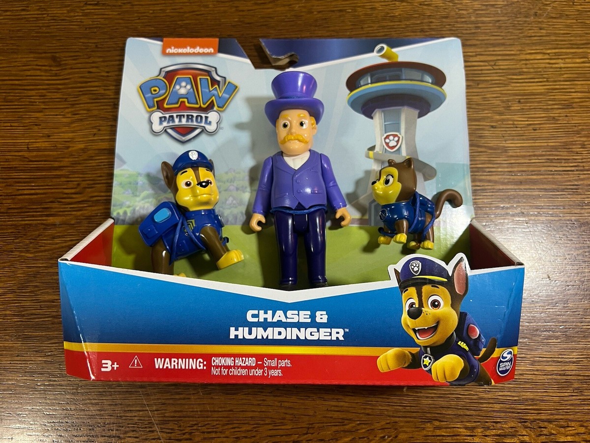 Paw Patrol CHASE MAYOR HUMDINGER CAT CHASE Toy Figure Set
