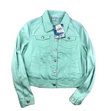 Indigo Saints Jacket Girls XL Mint Green Button Up Lightweight NWT