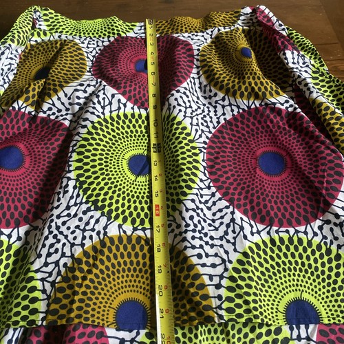 Neu mit Etikett Shenbolen afrikanischer Wachsdruck Mom Core Midirock lässig ethnisch Größe 1XL - Bild 12 von 14