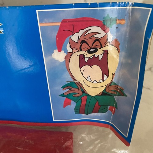 Escultura Windsculpts Looney Tunes Tasmanian Devil Taz 1997 en bandera actual nueva - Imagen 3 de 7