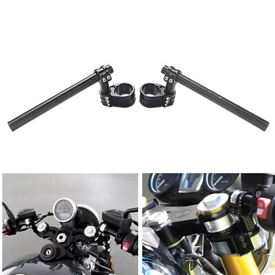 #ad 43mm CNC Adjustable Riser Clip On Handlebar 22mm for BMW R NINE T 2014 2019 $130.00