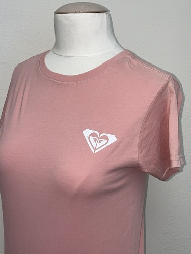 ROXY Girls Pink “90 Rosette” Short Sleeve Graphic Tee Shirt Dress Size 10 M - Picture 5 of 11