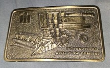 International Harvester Ih Axial Flow Combine Farming 70s Nos Vtg Belt Buckle