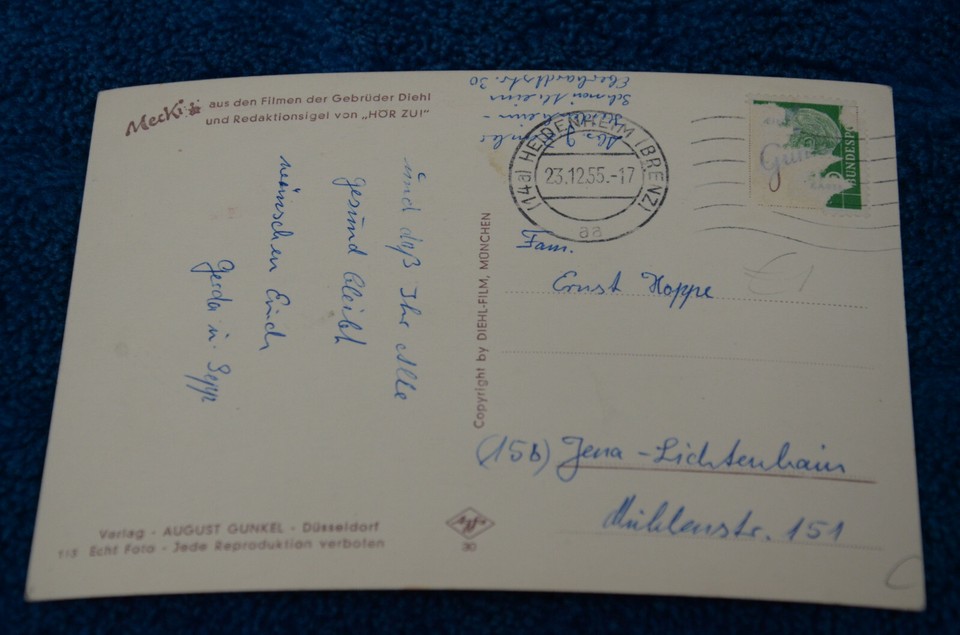 53370 Mecki AK Nr.113 Bonne Chance Pour La Nouvelle Année! | eBay