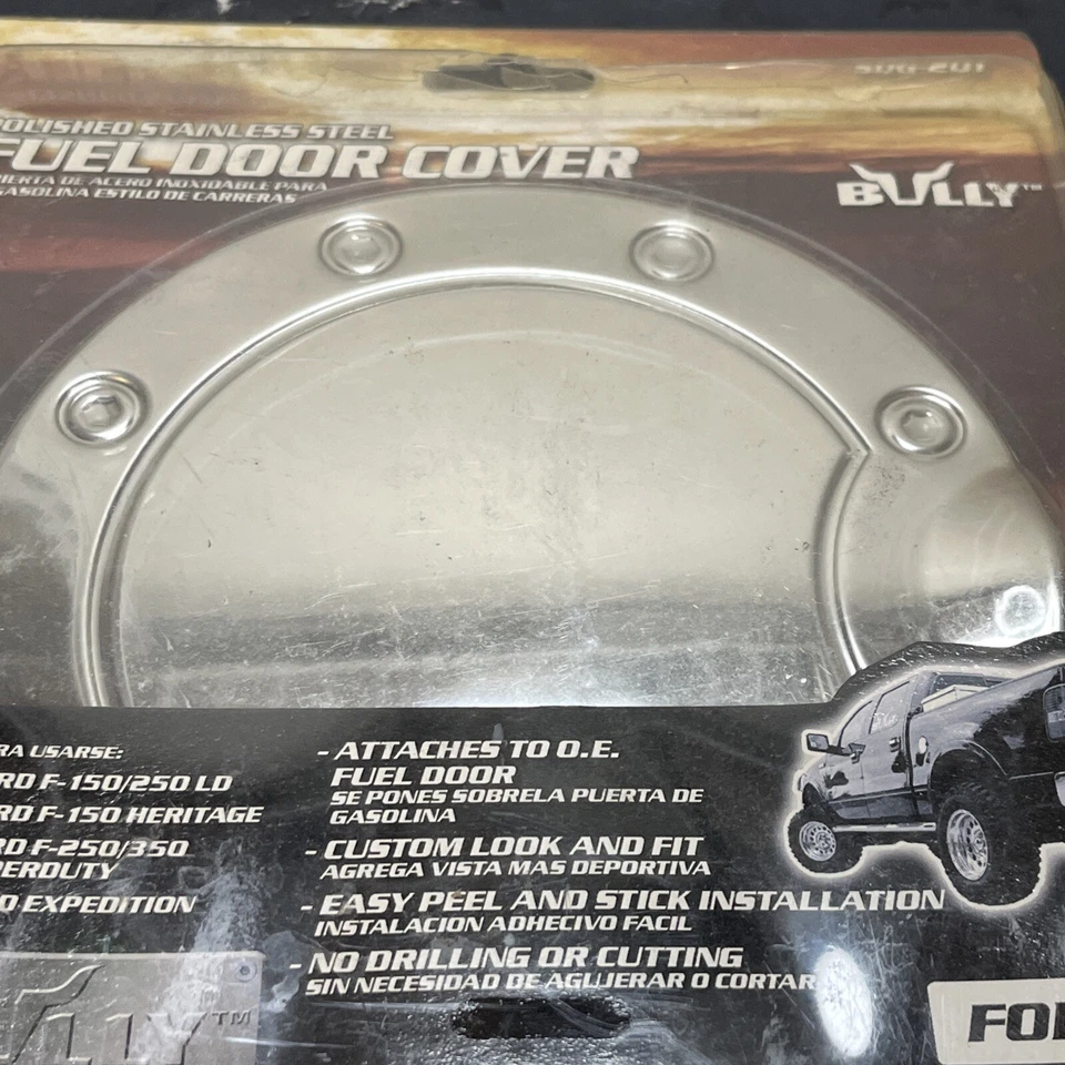 🔥🔥🔥Bully Pulido Acero Inoxidable Gas Combustible Cubierta de Puerta SDG-201 Se Adapta a Ford Foto 4 de 4