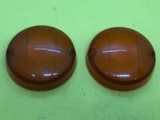 Fiat OM Tigrotto Bellù Amber Tail Light Lens Pair Plastica Lense NOS