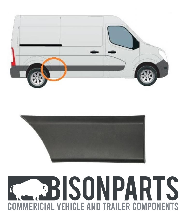 *FITS NISSAN NV400 BLACK SIDE COVERING MOULDING PANEL DRIVER SIDE RH REN721
