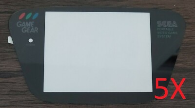 5 x NEU Glass Screen Lens for Sega Game Gear - GameGear Display Glas Linse