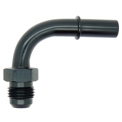 AN-6 SCHWARZ 90 GRAD SCHNELLKUPPLUNG SCHLAUCH ENDSTÜCK 5/16'' 8mm EFI Benzin Adapter