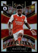 Bukayo Saka Equalizers Silver Prizm 2022 Panini Select Soccer #1