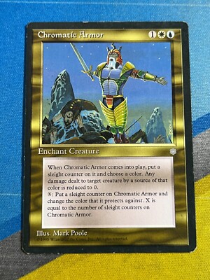 Magic the Gathering MTG Ice Age CHROMATIC ARMOR