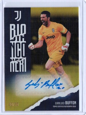 2023-24 TOPPS JUVENTUS TEAM SET GIANLUIGI BUFFON AUTOGRAPH GOLD 