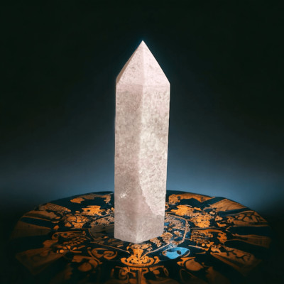 Pink Opal Crystal Tower Meditation Healing Stone