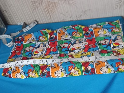 5 PC DC COMICS SUPERMAN GREEN LANTURN Fabric COTTON CLOTH Camelot 18"X22" NEW - Picture 14 of 15