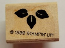 Wood/Rubber Stamp 3 Flower Petals or Leaves
