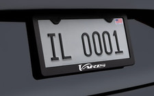 Varis Racing Concept Premium Black Metal License Plate Frame Varis Racing Concept Premium Black Metal License Plate Frame
