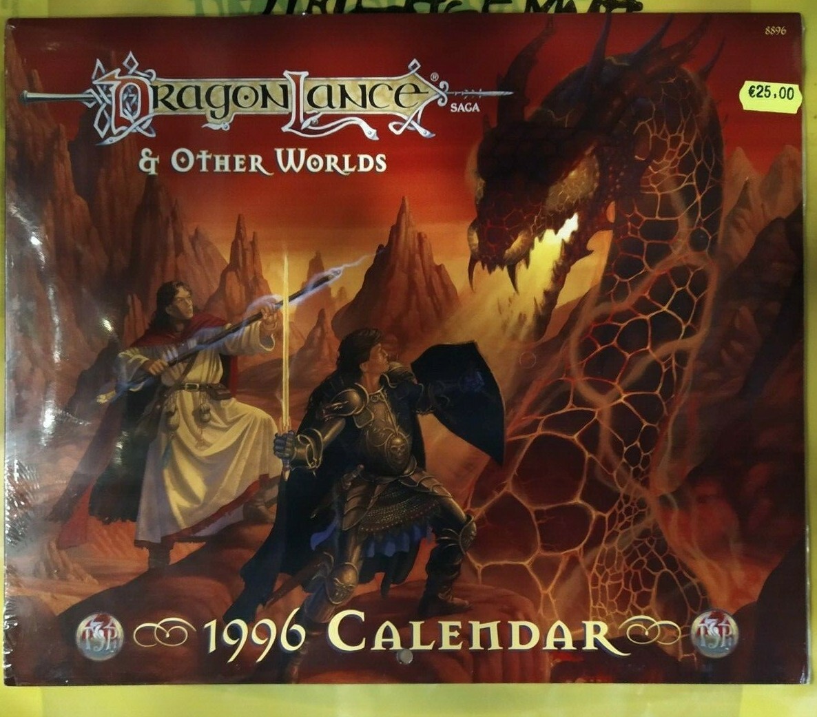 Calendario - 1996 CALENDAR - Dragonlance & Other World - Sealed, incelofanato