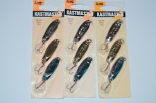 3 packs of 3 acme kastmaster spoons jigging spoon 1/4oz chrome gold silver blue