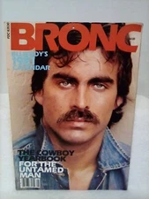 Vintage BRONC calendar 1981 VERY HTF HAIRY HUNKS legendary coverman
